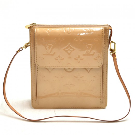 Louis Vuitton Louis Vuitton Mott Beige Vernis Leather Shoulder Bag