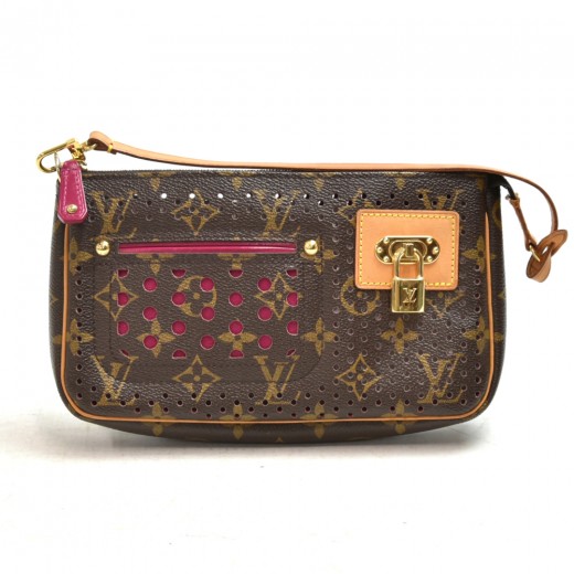 Louis Vuitton Limited Edition Monogram Canvas Perforated Pochette
