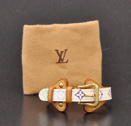 Louis Vuitton White Monogram Multicolore Brace Force Bracelet