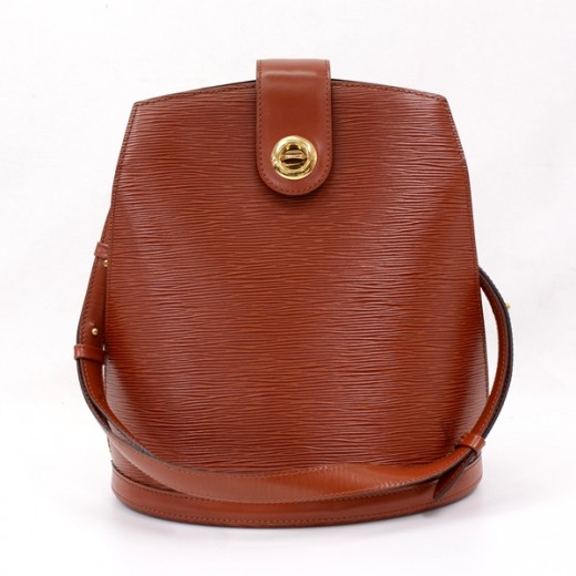 Louis Vuitton LV Cluny Kenyan Handbag EPI Brown Leather Bag - EXCELLENT