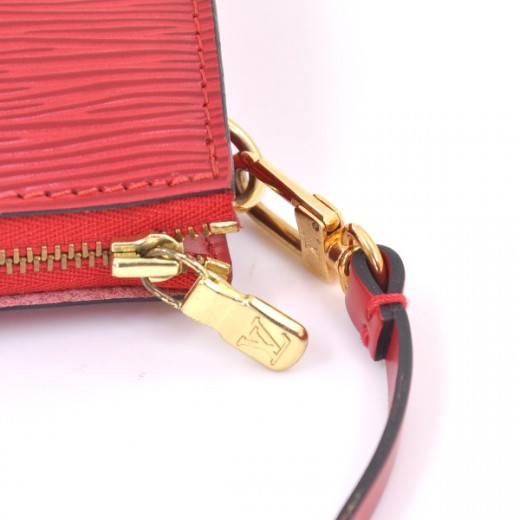 Louis Vuitton Clear Red Epi Leather Plage Clear Pochette Accessoires 1 –  Bagriculture