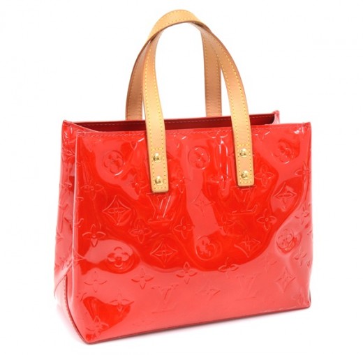 Beige Louis Vuitton Vernis Reade PM Handbag