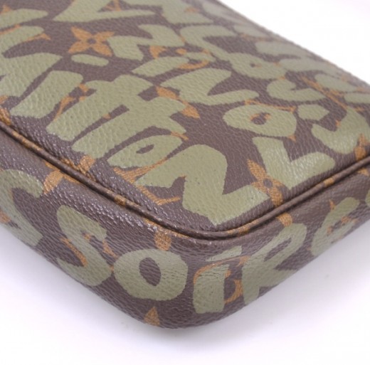 Louis Vuitton Vintage Green Monogram Graffiti Coated Canvas Pochette  Accessoires Gold Hardware, 2001 Available For Immediate Sale At Sotheby's
