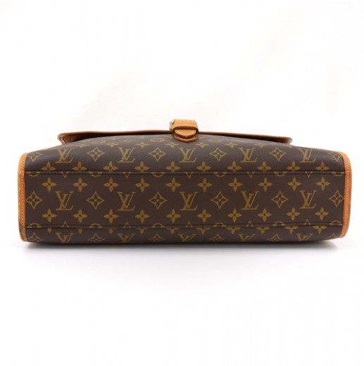 LOUIS VUITTON Ebene brown MONOGRAM CANVAS BEVERLY GM Briefcase Bag