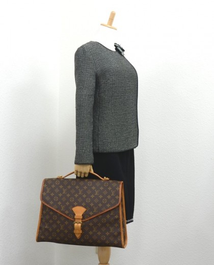 LOUIS VUITTON Louis Vuitton Crusher Attache Case M53124 Monogram Canvas  Brown CO0920 Unisex Business Bag