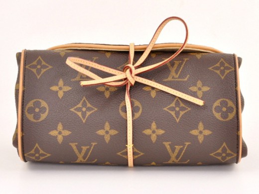 Louis Vuitton monogram charm tie
