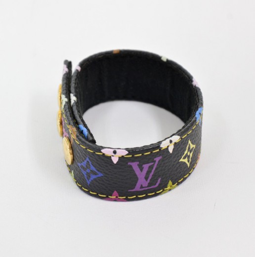 Louis Vuitton Monogram Palladium Finish Cuban Link Bracelet 9"(M0027  (CSC040963)