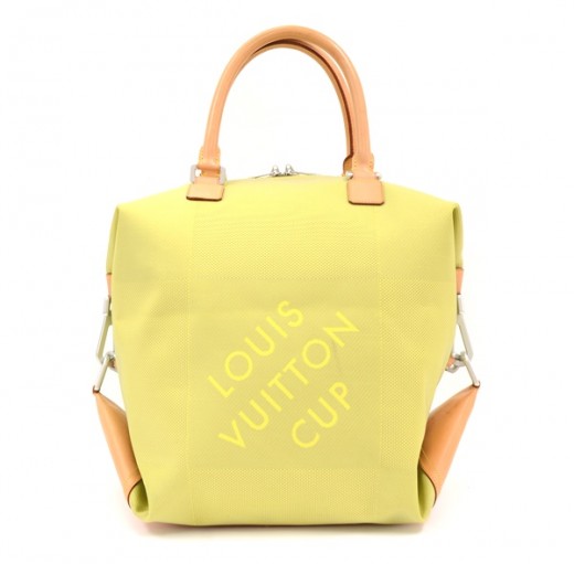 Louis Vuitton Canvas Globe Trotter Bag in Yellow