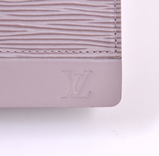 LOUIS VUITTON “Biarritz” Epi Leather Fold Over Top Lilac Shoulder
