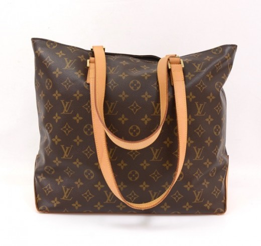 Brown Louis Vuitton Monogram Cabas Mezzo Tote Bag