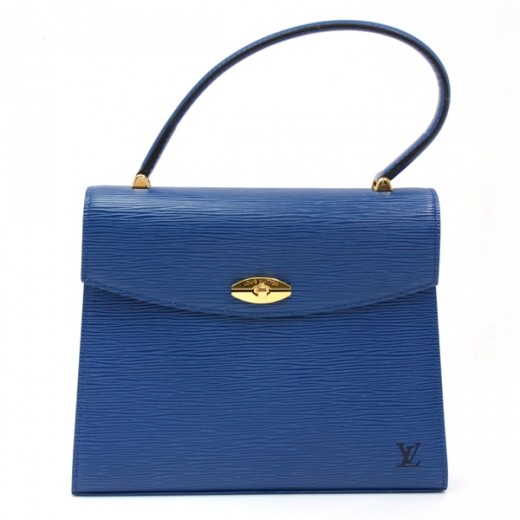 Louis Vuitton Vintage Louis Vuitton Blue Epi Leather Malesherbes