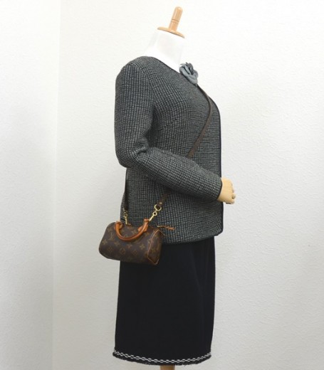 Louis Vuitton, Bags, Louis Vuitton Brown Monogram Speedy Sd57 Shoulder Bag  Purse Small Mini Vintage