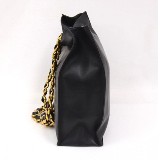 CHANEL Jumbo Gold Chain Beige Lambskin Shopper Tote Bag item