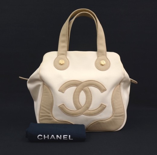 Chanel Vintage - Canvas Handbag Bag - Brown Beige - Canvas Handbag - Luxury  High Quality - Avvenice