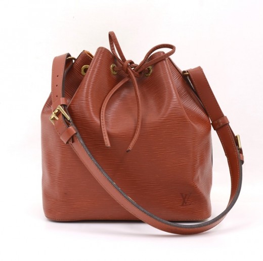 Louis Vuitton Louis Vuitton Petit Noe Moca Epi Leather Shoulder Bag