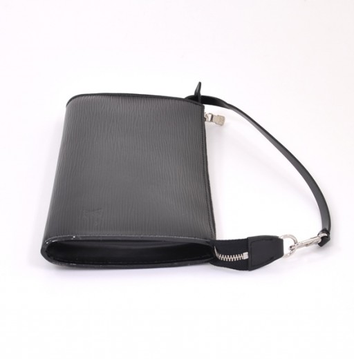 Louis Vuitton Black x Silver Epi Leather Key Pouch Pochette Cles 71lz718s