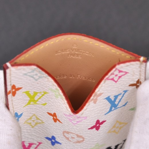 Louis Vuitton White Monogram Multicolor Pass Case Etui Compact Mirror  ref.332920 - Joli Closet