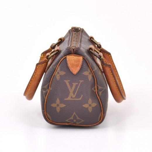 Vintage Louis Vuitton Mini Speedy Sac HL Monogram Canvas Hand Bag + Strap  at 1stDibs