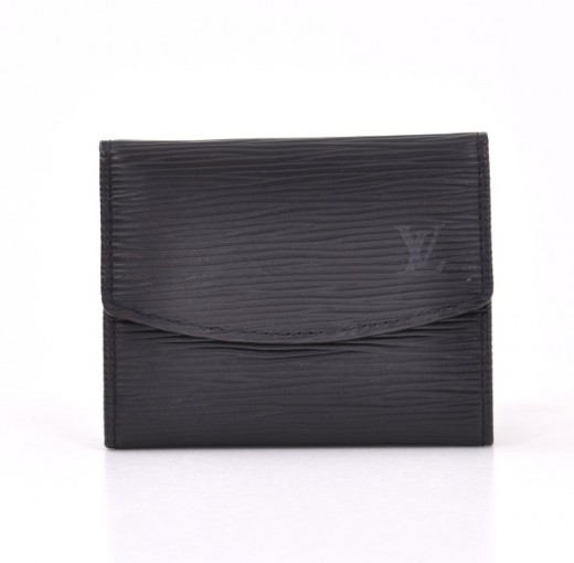 Louis Vuitton Louis Vuitton Black Epi Leather Porte Monnaie Simple