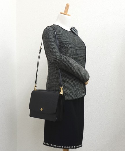 Louis Vuitton Black Epi Leather Grenelle Flap Shoulder Bag