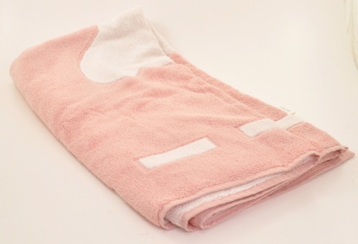 baby pink beach towel