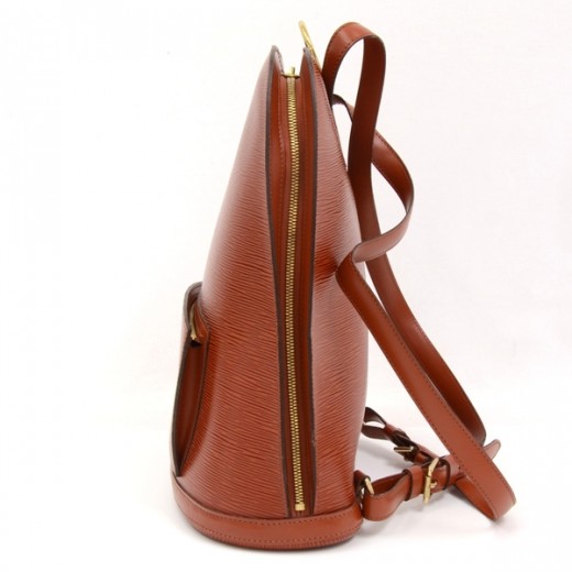 LOUIS VUITTON Louis Vuitton Gobelin Epi Backpack Brown M52293