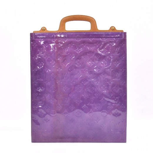 Louis Vuitton Louis Vuitton Purple Vernis Leather Stanton Handbag
