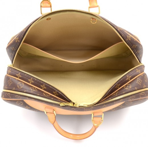 Alizé cloth travel bag Louis Vuitton Brown in Cloth - 24972644