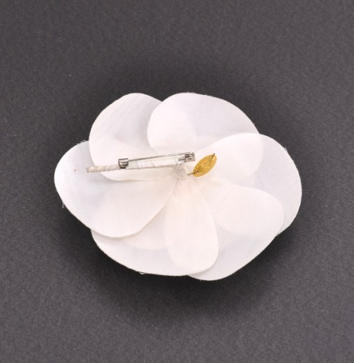 Chanel Camellia Flower Brooch  Silver Camellia Flower Brooch