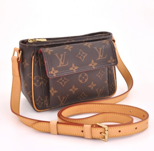 Louis Vuitton Viva-Cite PM Crossbody Bag Monogram Canvas Brown Flap Pocket