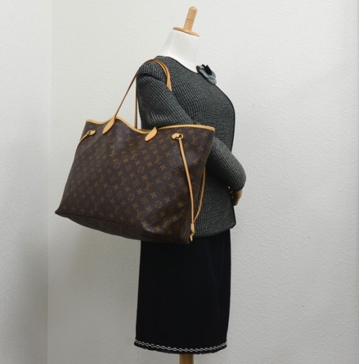 Authentic LV Louis Vuitton Monogram Neverfull GM Shoulder bag SP5007