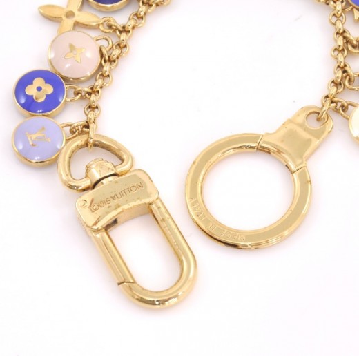Louis Vuitton Authentic Metal porte cles chaine pastilles Key Chain Bag  Charm LV #LouisVuitton #KeyChainBagCharm