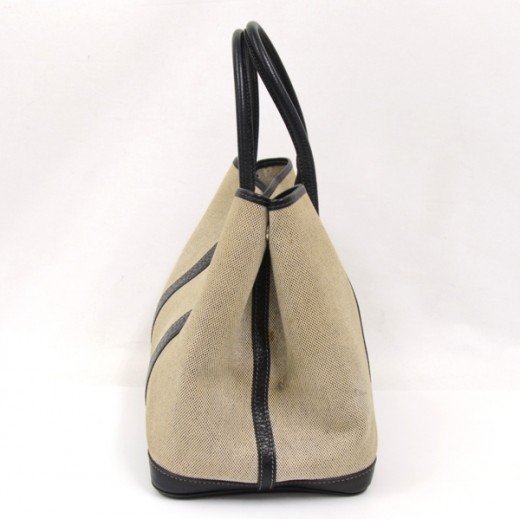 Garden party leather handbag Hermès Grey in Leather - 20402031