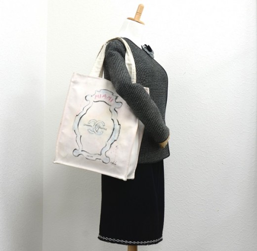 Chanel Chanel Cruise Miami White Canvas Tote Hand Bag