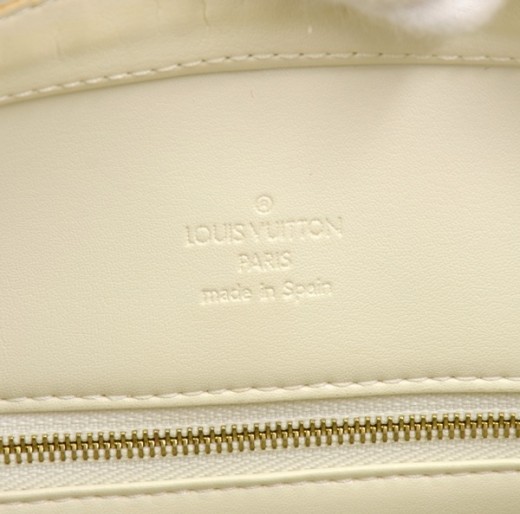 Louis Vuitton White Vernis Houston Tote Bag Leather ref.139044 - Joli Closet