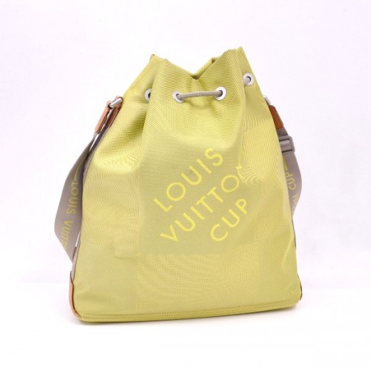 Sold at Auction: Louis Vuitton, Louis Vuitton green fabric handbag, made in  Spain,…