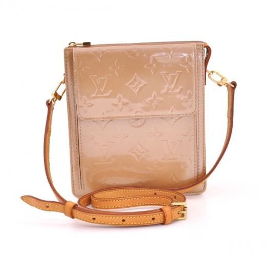 Louis Vuitton Louis Vuitton Mott Beige Vernis Leather Bag + Shoulder