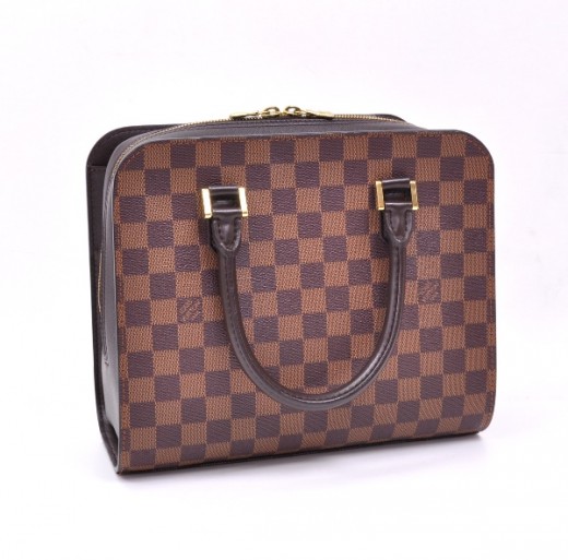 LOUIS VUITTON Handbag N51155 Triana Damier canvas Brown Women Used –