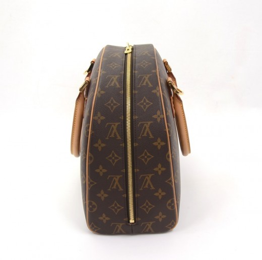 Nolita cloth handbag Louis Vuitton Brown in Cloth - 32021379