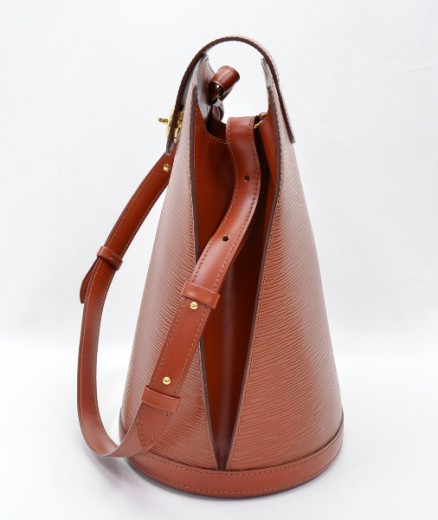 Louis Vuitton Epi Cluny M52253 Brown Leather Pony-style calfskin