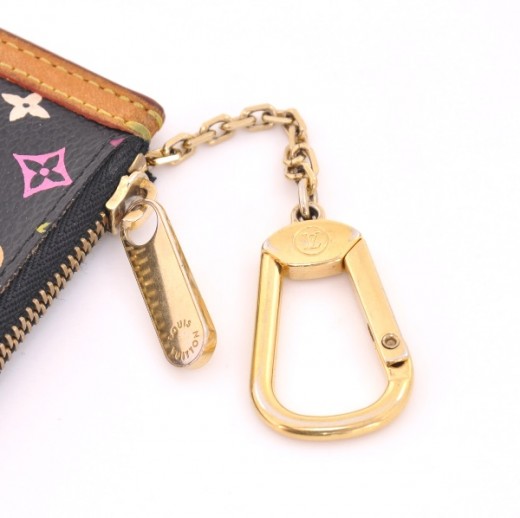 Louis Vuitton Monogram Pochette Cle Multi Color Key case Coin purse  M92655#5187P