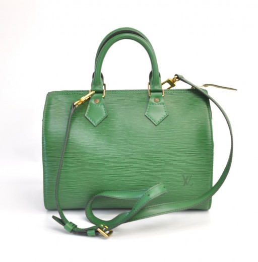 Louis Vuitton LV Speedy stardust green Leather ref.554082 - Joli Closet