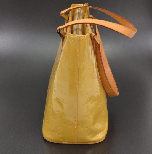 Houston patent leather handbag Louis Vuitton Blue in Patent leather -  37903958