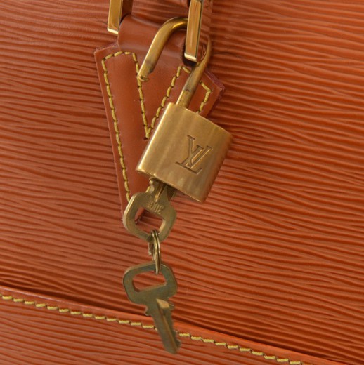Louis Vuitton LOUIS VUITTON Sorbonne Cipango Gold Brown Epi Leather