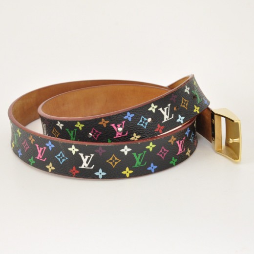 Shape leather belt Louis Vuitton Multicolour size 100 cm in Leather -  32189528