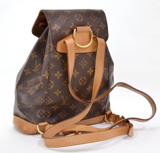 Montsouris leather backpack Louis Vuitton Brown in Leather - 34853099