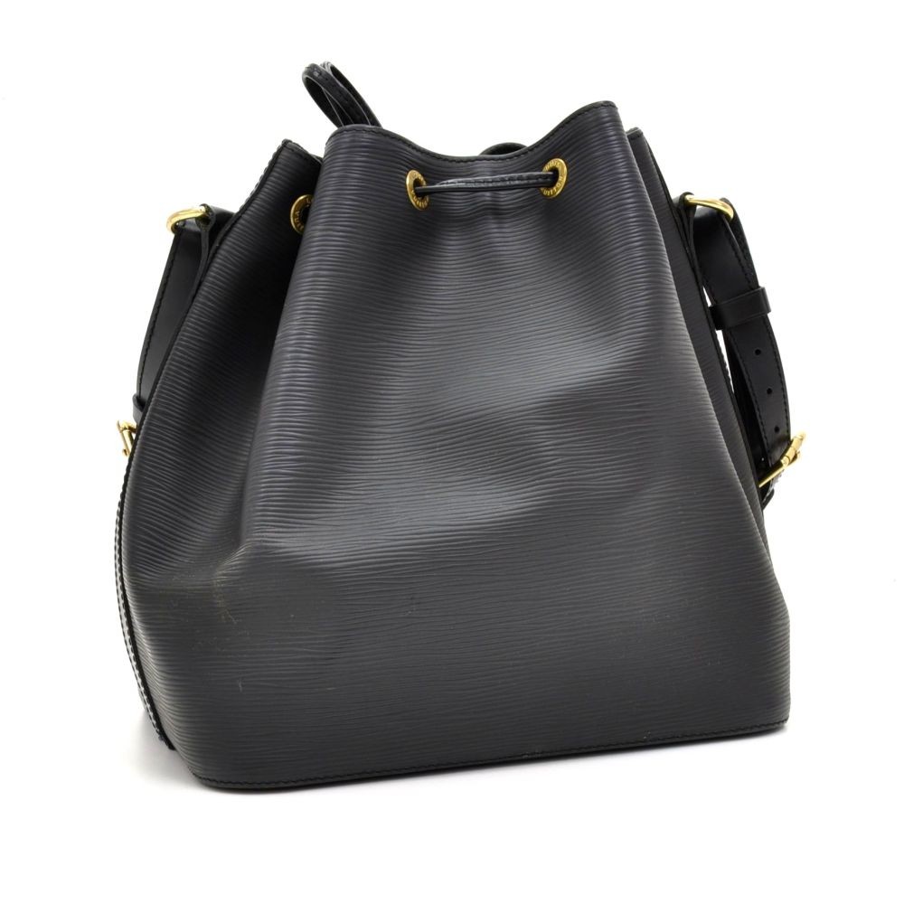 Louis Vuitton Louis Vuitton Petit Noe Black Epi Leather Shoulder Bag