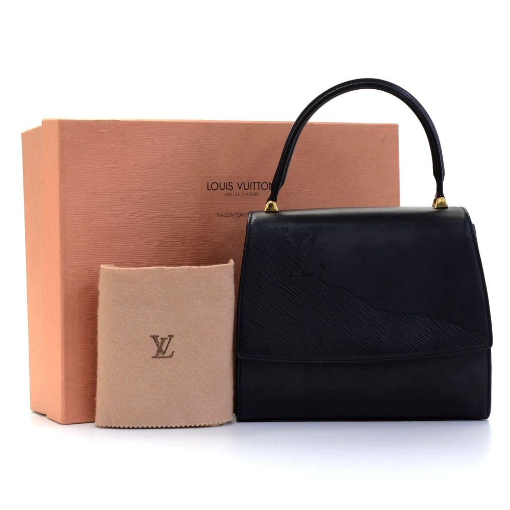 Louis Vuitton Louis Vuitton Opera Line Athens Black Leather Hand Bag