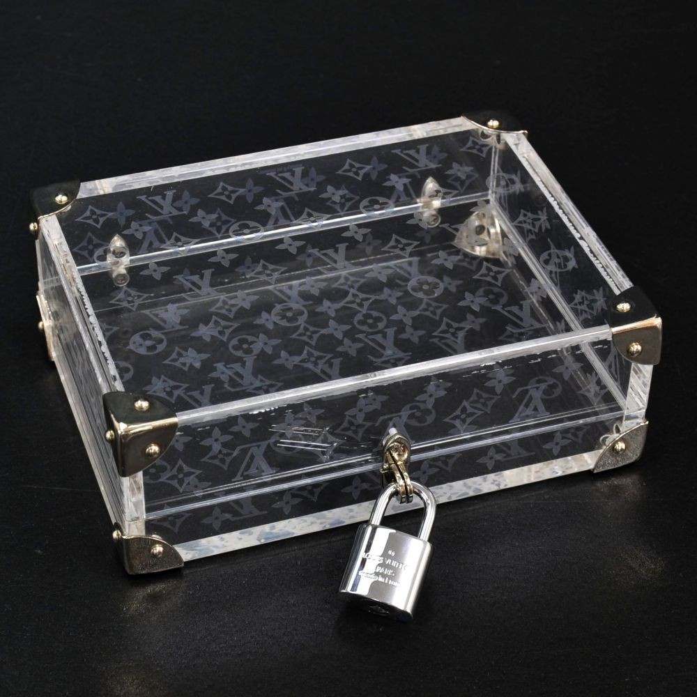 Handbags Louis Vuitton Louis Vuitton Letter Case Mini Trunk 2000 Limited Year Clear M99079 41104