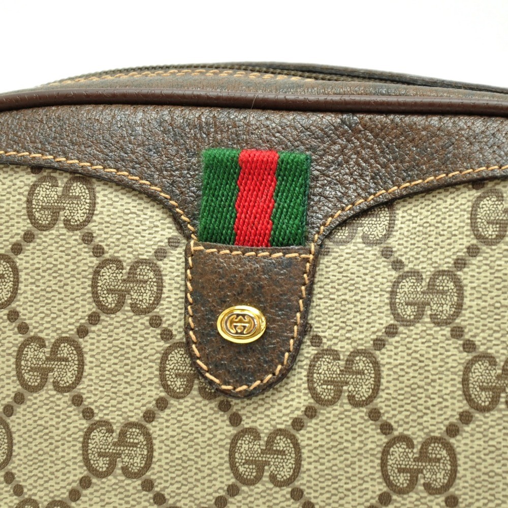 Gucci Vintage Brown Monogram Canvas Travel Satchel Bag – OPA Vintage